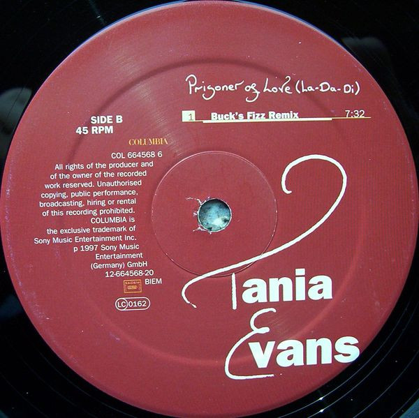 Tania Evans - Prisoner Of Love (La-Da-Di) | Columbia (COL 664568 6) - 4