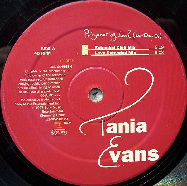 Tania Evans - Prisoner Of Love (La-Da-Di) | Columbia (COL 664568 6) - 3