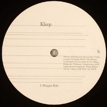Kleep - Formula One / Muppet Ride | Klang Elektronik (KLANG 142) - 2