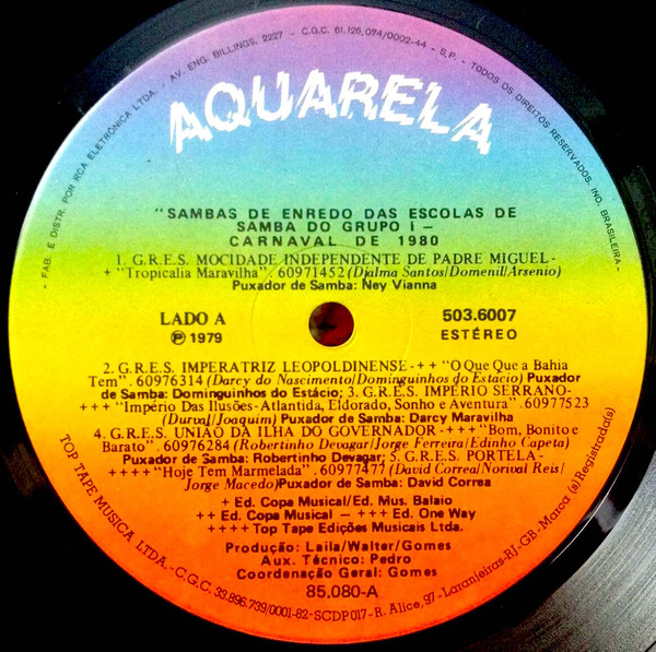 Various - Sambas-De-Enredo Das Escolas De Samba Do Grupo I - Carnaval 80 | Top Tape (503.6007) - 2 Various - Sambas-De-Enredo Das Escolas De Samba Do Grupo I - Carnaval 80 | Top Tape (503.6007) - 2