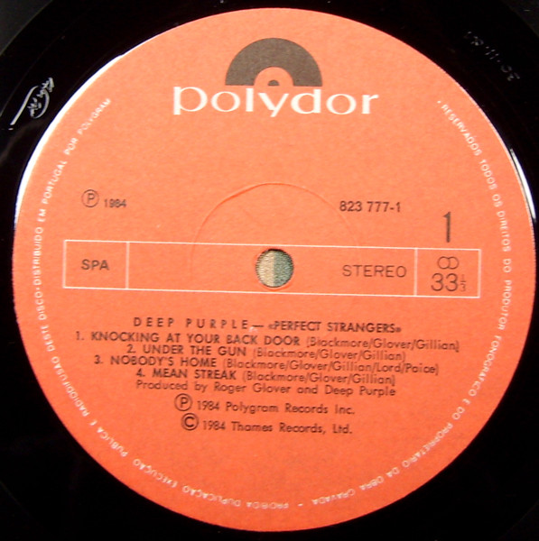 Deep Purple - Perfect Strangers | Polydor (823 777-1) - 3