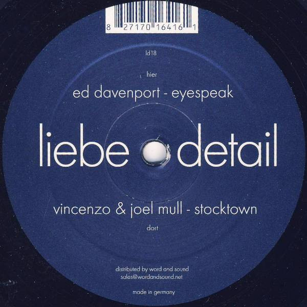 Vincenzo & Joel Mull / Ed Davenport - Stocktown / Eyespeak | liebe*detail (ld18) - main