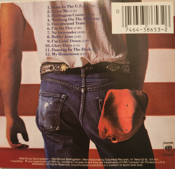 Bruce Springsteen - Born In The U.S.A. [CD] | Columbia (CK 38653) - 3