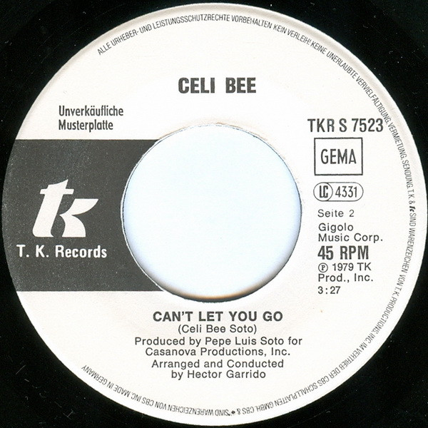Celi Bee - Boomerang | T.K. Records (TKR S 7523) - 4