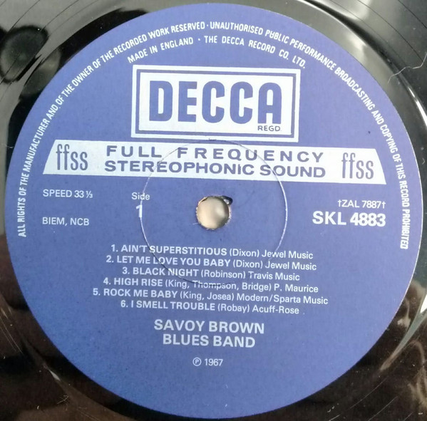 Savoy Brown - Shake Down | Decca (SKL 4883) - 3 Savoy Brown - Shake Down | Decca (SKL 4883) - 3