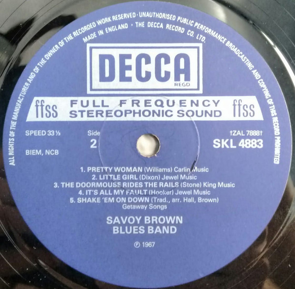 Savoy Brown - Shake Down | Decca (SKL 4883) - 4 Savoy Brown - Shake Down | Decca (SKL 4883) - 4