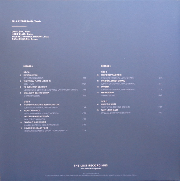 Ella Fitzgerald - Live At The Concertgebouw 1961 | Fondamenta (TLR-1704027V) - 4