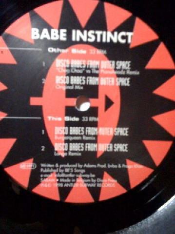 Babe Instinct - Disco Babes From Outer Space (The Remixes) | Avantura (AA 8805-R) - main Babe Instinct - Disco Babes From Outer Space (The Remixes) | Avantura (AA 8805-R) - main