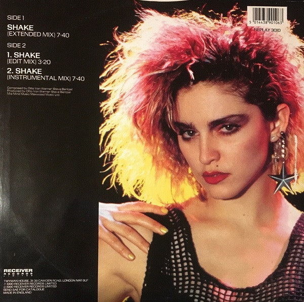 Madonna & Otto Von Wernherr - Shake | Receiver Records Limited (REPLAY 3010) - 2 Madonna & Otto Von Wernherr - Shake | Receiver Records Limited (REPLAY 3010) - 2