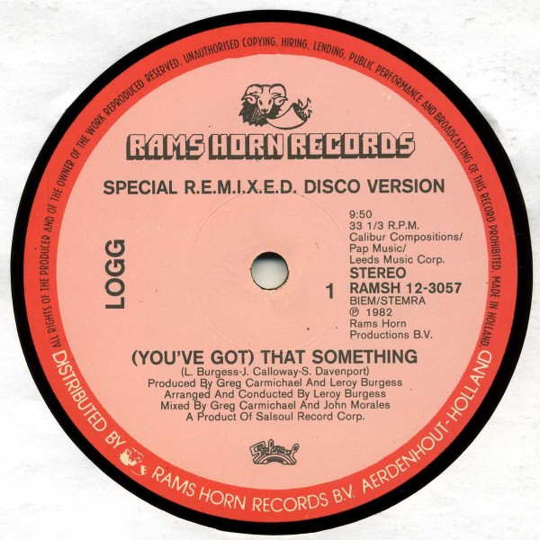Logg - (You've Got) That Something | Rams Horn Records (RAMSH 12-3057)