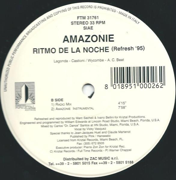 Amazonie - Ritmo De La Noche (Refresh Summer '95) | Full Time Records (FTM 31761) - main Amazonie - Ritmo De La Noche (Refresh Summer '95) | Full Time Records (FTM 31761) - main