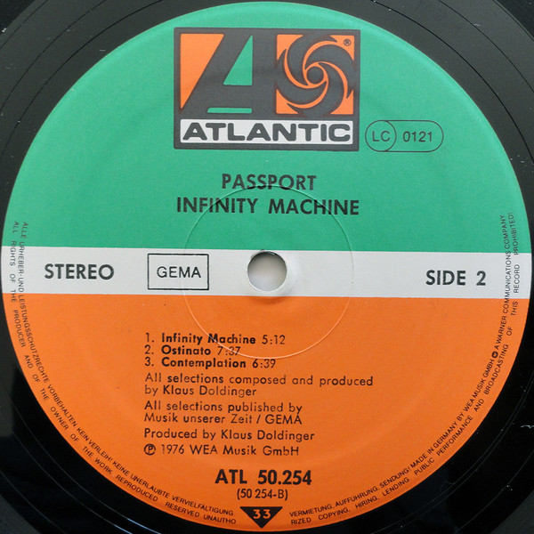 Passport - Infinity Machine | Atlantic (ATL 50 254) - 4 Passport - Infinity Machine | Atlantic (ATL 50 254) - 4