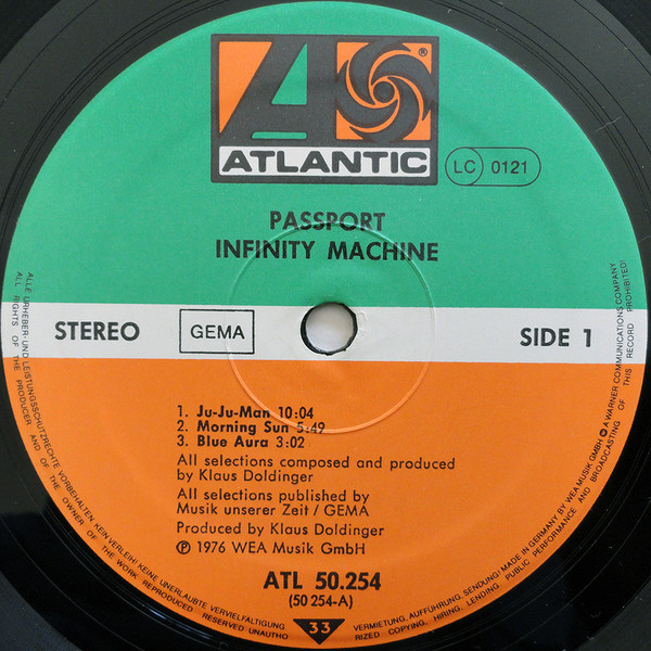 Passport - Infinity Machine | Atlantic (ATL 50 254) - 3 Passport - Infinity Machine | Atlantic (ATL 50 254) - 3