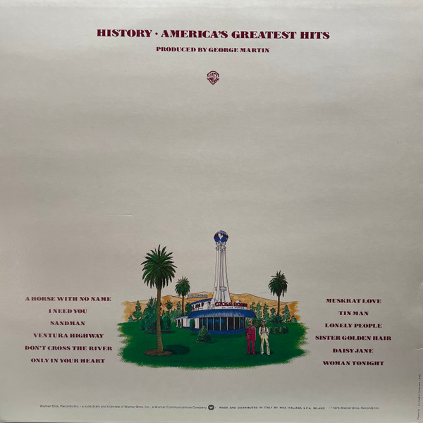 America - History · America's Greatest Hits | Warner Bros. Records (W 56169) - 2