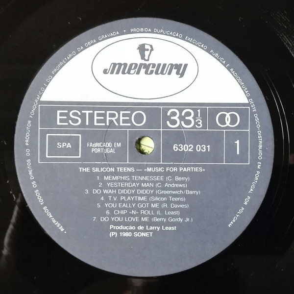 Silicon Teens - Music For Parties | Mercury (6302 031) - 3