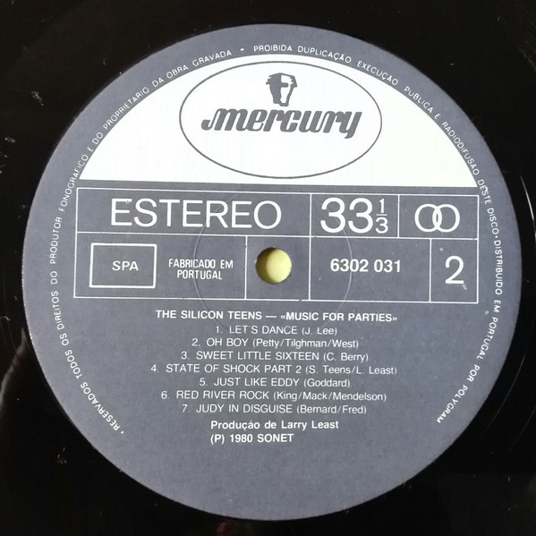 Silicon Teens - Music For Parties | Mercury (6302 031) - 4
