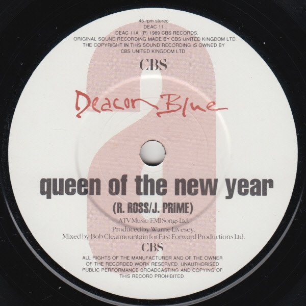 Deacon Blue - Queen Of The New Year | CBS (DEAC 11) - 3