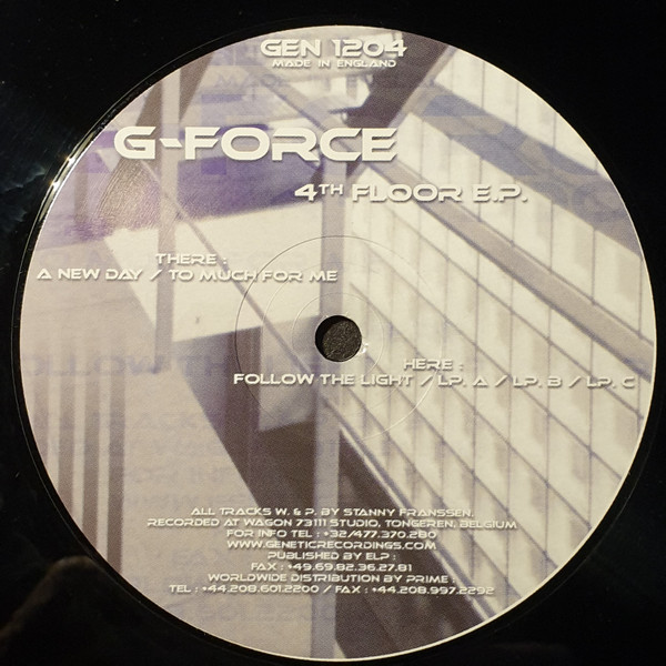 G-Force - 4th Floor EP | Genetic Recordings (GEN1204)