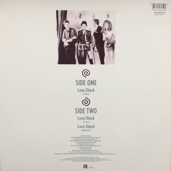 The B-52's - Love Shack | Reprise Records (921 395-0) - 2 The B-52's - Love Shack | Reprise Records (921 395-0) - 2