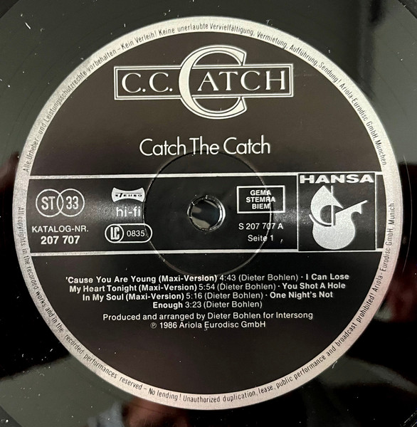C.C. Catch - Catch The Catch | Hansa (207 707) - 3