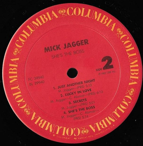 Mick Jagger - She's The Boss | Columbia (FC 39940) - 4