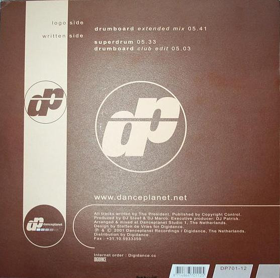 DJ's Of The Planet - Drumboard | Danceplanet Recordings (DP701-12) - 2