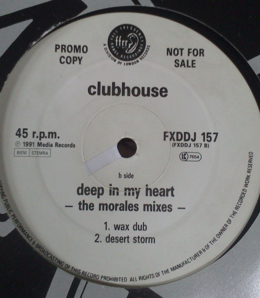 Club House - Deep In My Heart (The Morales Mixes) | FFRR (FXDDJ 157) - main