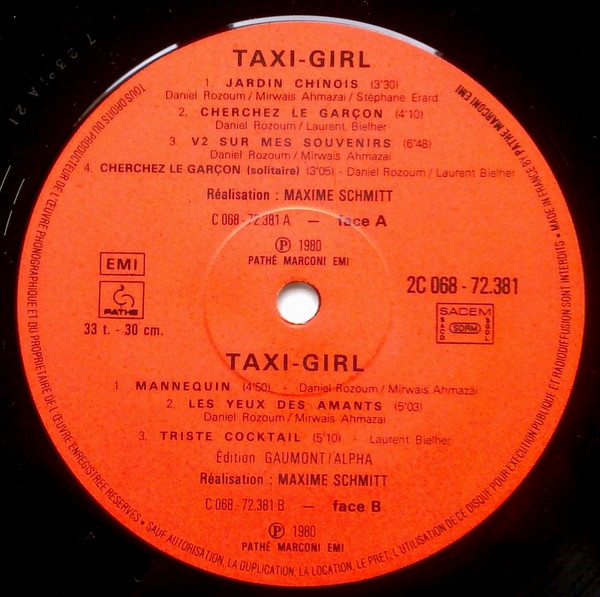 Taxi-Girl - Cherchez Le Garçon: Album | Pathé (2C 068-72.381) - 4
