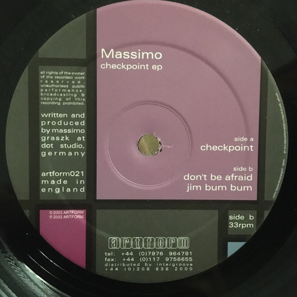 Massimo - Checkpoint EP | Artform (artform021) - 2