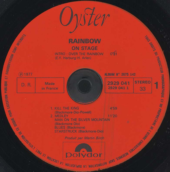 Rainbow - On Stage | Oyster (2675 142) - 3
