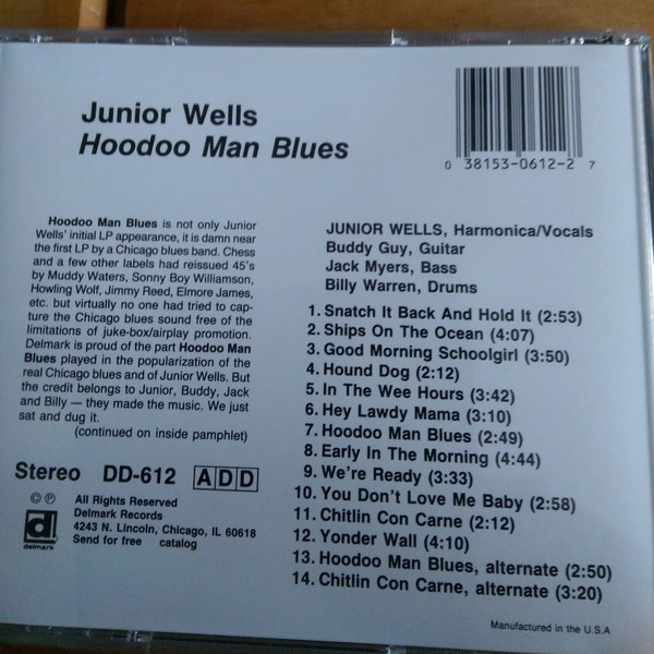 Junior Wells' Chicago Blues Band With Buddy Guy - Hoodoo Man Blues | Delmark Records (DD-612) - 3