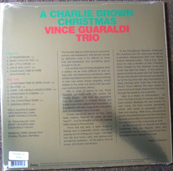 Vince Guaraldi Trio - A Charlie Brown Christmas | Craft Recordings (00888072410282) - 2