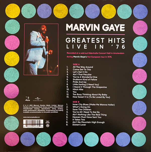 Marvin Gaye - Greatest Hits Live In '76 | Mercury Studios (MSVL822795) - 2 Marvin Gaye - Greatest Hits Live In '76 | Mercury Studios (MSVL822795) - 2