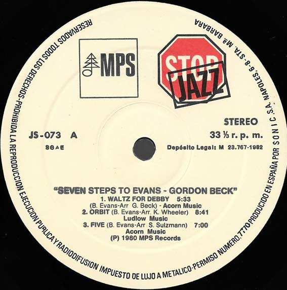 Gordon Beck · Ron Mathewson · Tony Oxley · Stan Sulzmann · Kenny Wheeler - Seven Steps To Evans - A Tribute To The Compositions Of Bill Evans | MPS Records (JS-073) - 3 Gordon Beck · Ron Mathewson · Tony Oxley · Stan Sulzmann · Kenny Wheeler - Seven Steps To Evans - A Tribute To The Compositions Of Bill Evans | MPS Records (JS-073) - 3