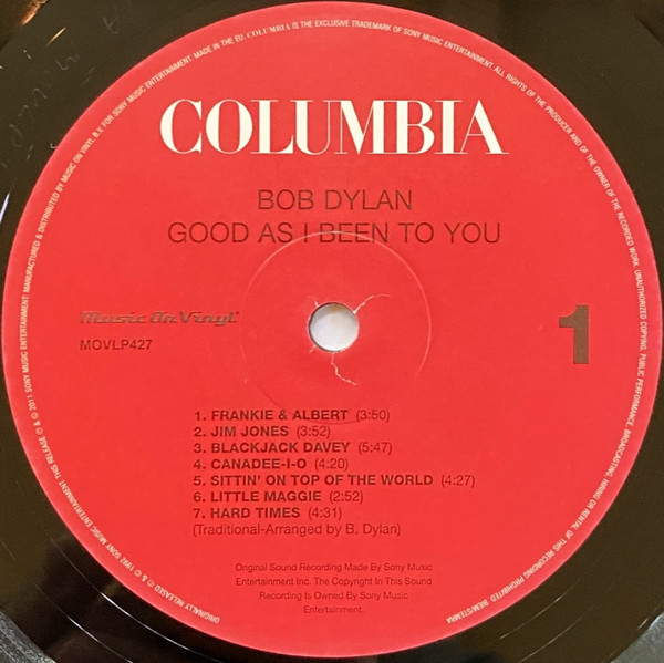 Bob Dylan - Good As I Been To You | Music On Vinyl (MOVLP427) - 3 Bob Dylan - Good As I Been To You | Music On Vinyl (MOVLP427) - 3