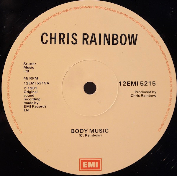 Chris Rainbow - Body Music | EMI (12EMI 5215) - 2