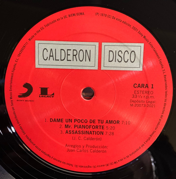 Juan Carlos Calderón - Disco | Sony Music (19439928711) - 2