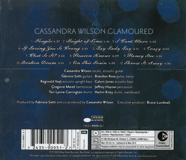 Cassandra Wilson - Glamoured | Blue Note (7243 5 90951 2 7) - 4