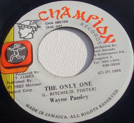Wayne Passley - The Only One | Champion Records (CHA 047) - main