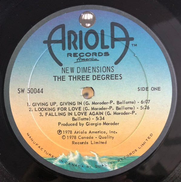 The Three Degrees - New Dimensions | Ariola Records America (SW 50044) - 4