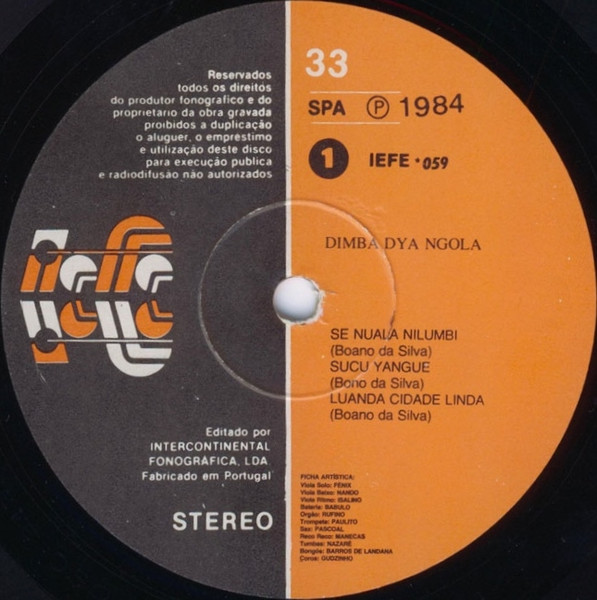 Dimba Dya Ngola - Luanda Cidade Linda | Iefe Discos (IEFE-059) - 3