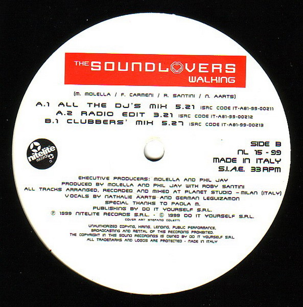 The Soundlovers - Walking | Nitelite Records (NL 15-99) - 3 The Soundlovers - Walking | Nitelite Records (NL 15-99) - 3
