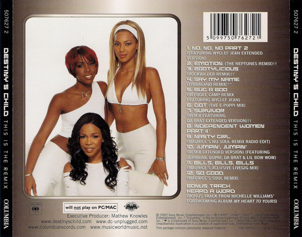 Destiny's Child - This Is The Remix | Columbia (507627 2) - 2