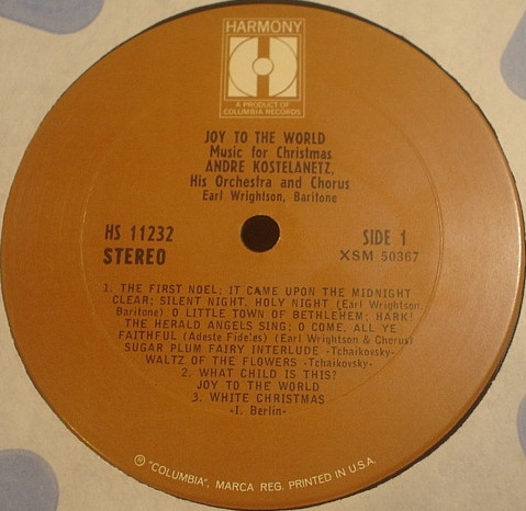 André Kostelanetz His Chorus And Orchestra , Earl Wrightson - Joy To The World: Music For Christmas | Harmony (HS 11232) - 2 André Kostelanetz His Chorus And Orchestra , Earl Wrightson - Joy To The World: Music For Christmas | Harmony (HS 11232) - 2