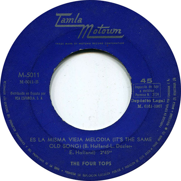 Four Tops - Bernadette | Tamla Motown (M-5011) - 3 Four Tops - Bernadette | Tamla Motown (M-5011) - 3