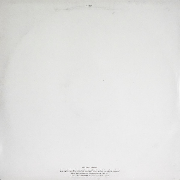 New Order - Substance | Factory (Fact 200) - main