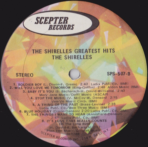 The Shirelles - The Shirelles Greatest Hits | Scepter Records (SCEPTER 507) - 4