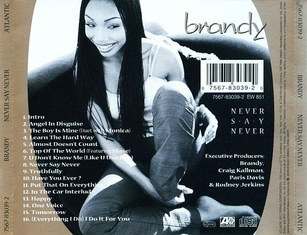 Brandy - Never Say Never | Atlantic (7567-83039-2) - 2 Brandy - Never Say Never | Atlantic (7567-83039-2) - 2