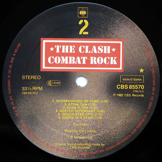 The Clash - Combat Rock | CBS (CBS 85570) - 4 The Clash - Combat Rock | CBS (CBS 85570) - 4