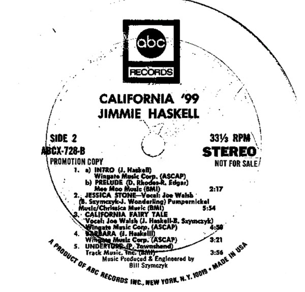 Jimmie Haskell - California '99 | ABC Records (ABCX-728) - 4